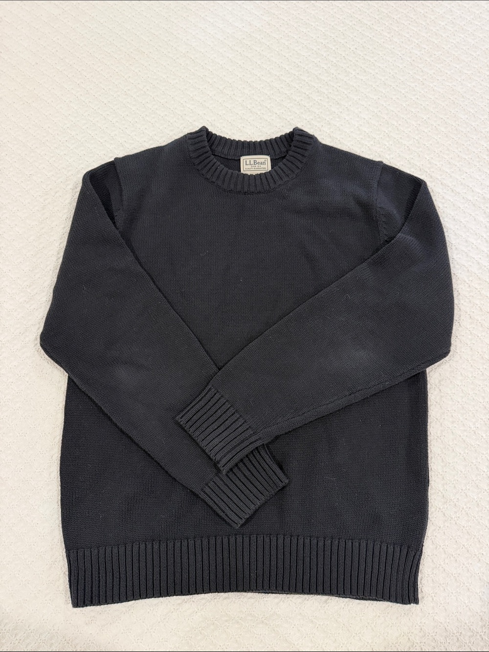 L.L. Bean Men's Crewneck Sweater - Charcoal black